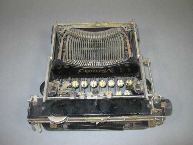 Vtg Corona Model #3 Folding Portable Manual Typewriter Patented 1917 NO RESERVE! 3
