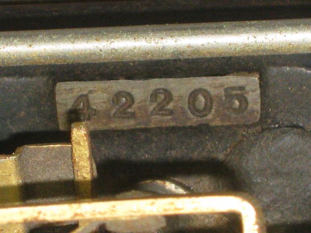 Vtg Antique Blickensderfer No 7 Portable Manual Typewriter W/Oak Case Non-Qwerty 7