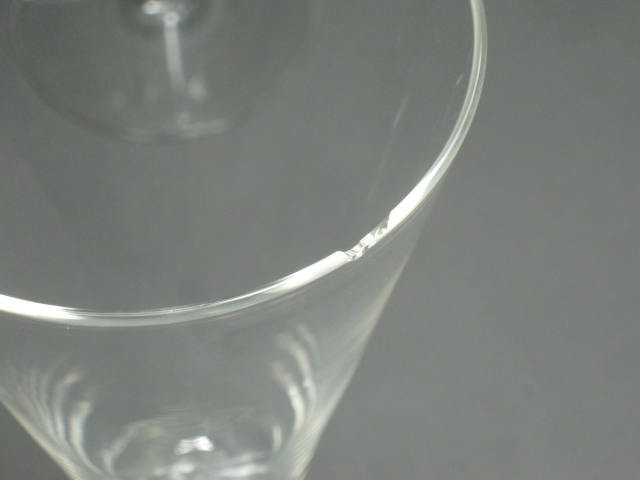 12 Vtg Steuben 8.25" Glasses Crystal Teardrop Stem Set Lot W/ Box Signed 1950s 3