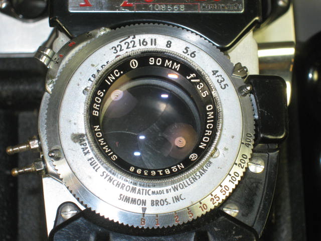 Simmon Bros Omega 120 Medium Format Rangefinder Camera W/Omicron 90mm f/3.5 Lens 2