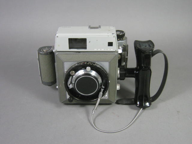 Vtg Mamiya Medium Format 120 Camera +Sekor 65mm f/6.3 Lens 6x9 Roll Film Adapter