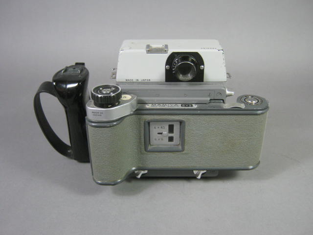 Vtg Mamiya Medium Format 120 Camera +Sekor 65mm f/6.3 Lens 6x9 Roll Film Adapter 4