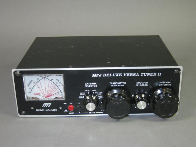 MFJ Deluxe Versa Ham Amateur Radio Antenna Tuner II Model 949D SWR 300/60 Watt
