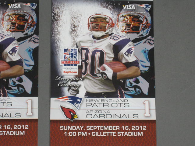 2 New England Patriots Arizona Cardinals NFL Tickets Gillette 9/16 NO RESERVE! 1