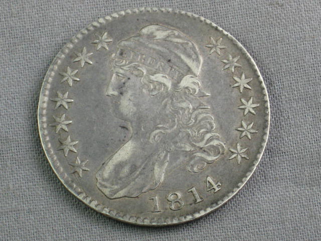 1814 Capped Bust Half Dollar Fifty Cent Piece Coin NR