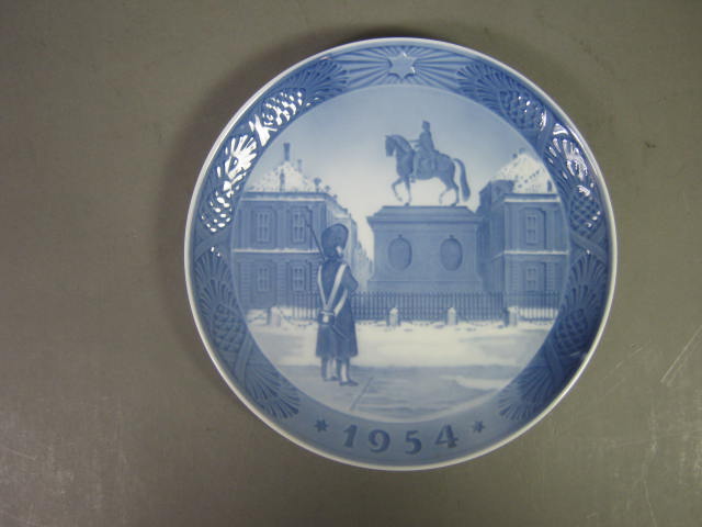 Very Rare Lot 4 B & G Royal Copenhagen Xmas Plates 1952 54 55 56 3