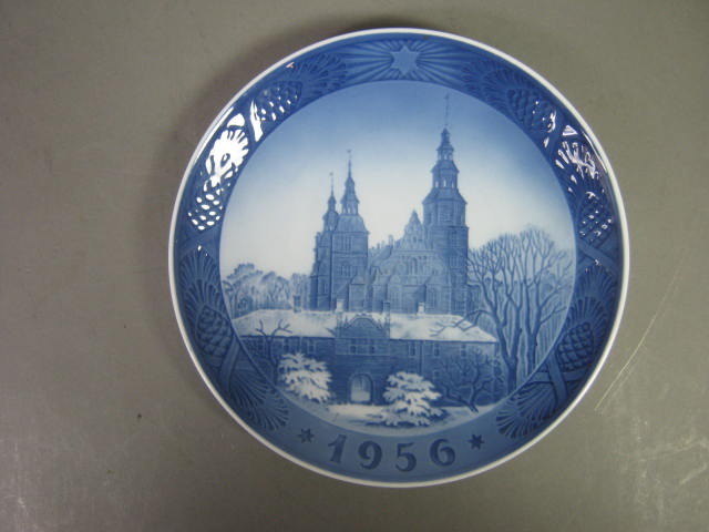 Very Rare Lot 4 B & G Royal Copenhagen Xmas Plates 1952 54 55 56 7