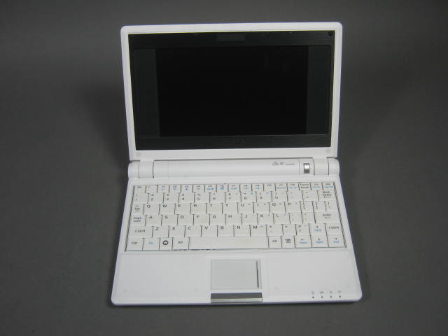 Asus EEE PC 701 Netbook Laptop W/ Mouse AC Adapter Battery 512MB 4GB WiFi White 1