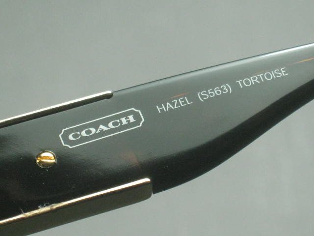 New Coach Hazel S563 Tortoise Sunglasses W/C Logo Hard Case 57 18 120 NO RESERVE 5