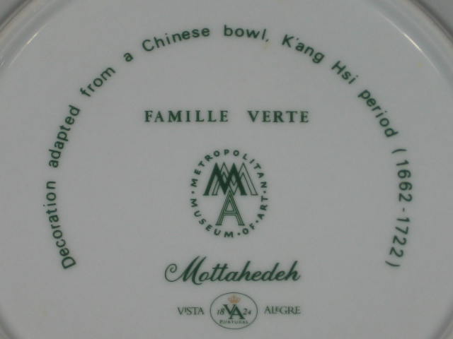 4 Mottahedeh Vista Allegra Famille Verte Soup Bowls 9