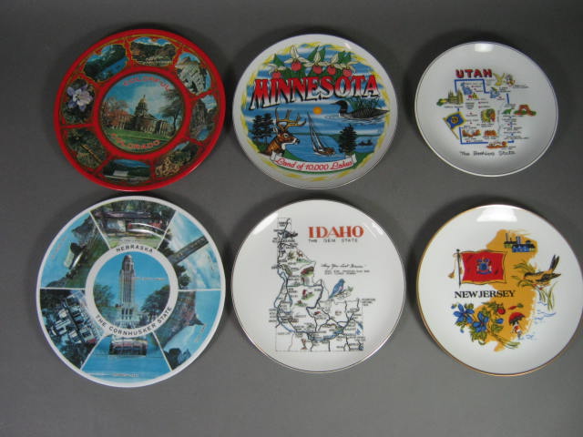 Complete Set 51 Vtintage Commemorative Collectible US States Souvenir Plates Lot 3