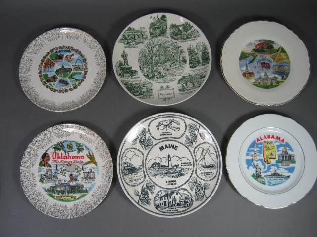 Complete Set 51 Vtintage Commemorative Collectible US States Souvenir Plates Lot 8