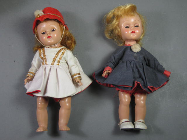 Vintage 1950s Ginnie Walker Vogue Painted Lash Doll Lot Case Clothes Sleep Eyes 1