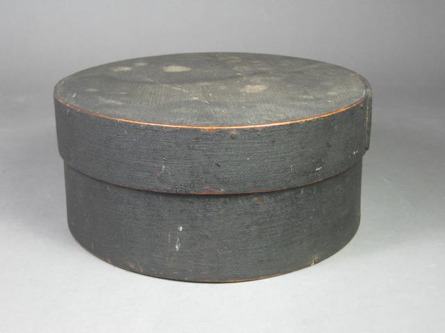 Primitive Antique Oval Shaker Box Enfield NH New Hampshire Signed HL 10x8.5 NR! 3