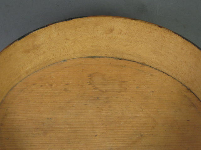 Primitive Antique Oval Shaker Box Enfield NH New Hampshire Signed HL 10x8.5 NR! 12