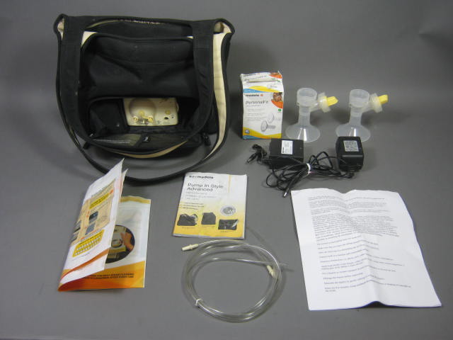 Medela Pump In Style Advanced Breast Pump W/Shoulder Bag Battery Pack AC Adapter