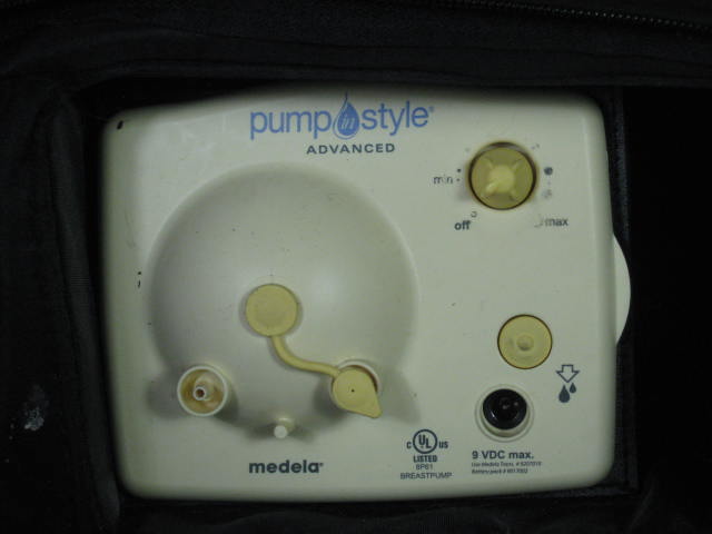 Medela Pump In Style Advanced Breast Pump W/Shoulder Bag Battery Pack AC Adapter 1