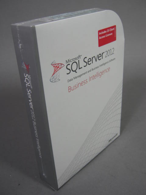 NEW Microsoft SQL Server 2012 Business Intelligence 25 CALs Sealed Full Retail