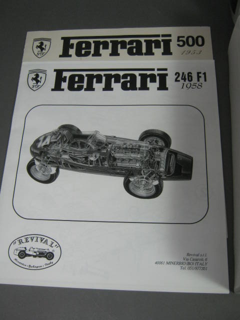 Ferrari 246 F1 World Champion Gp. Francia 1958 Revival Model Race Car Kit NR 4