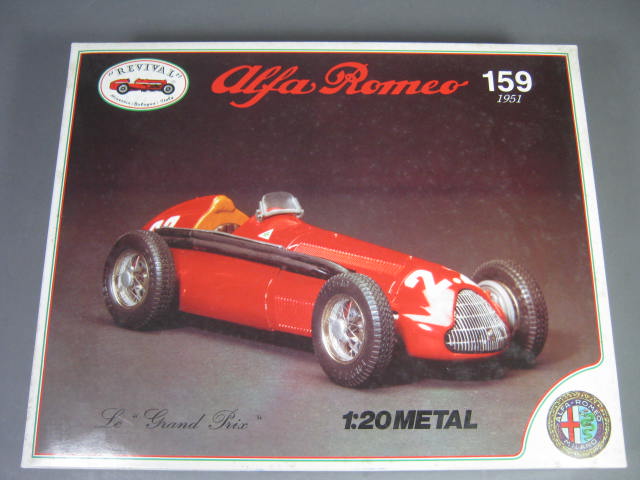 Revival 1951 Alfa Romeo 159 Die Cast Metal Model Race Car Kit 1/20th NR