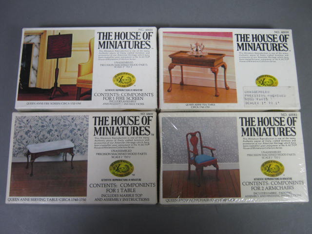 19 X-ACTO The House Of Miniatures Queen Ann Hepplewhite Dollhouse Collection NR 2