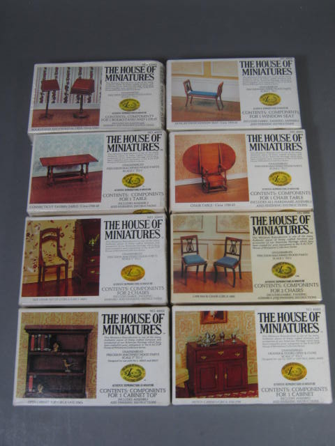19 X-ACTO The House Of Miniatures Queen Ann Hepplewhite Dollhouse Collection NR 3