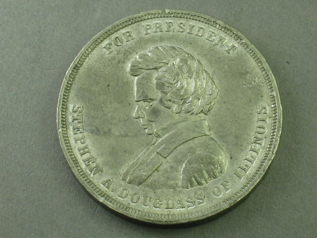 1860 Steven Douglas Herschel Johnson Campaign President Token Coin Medal 1.5" NR