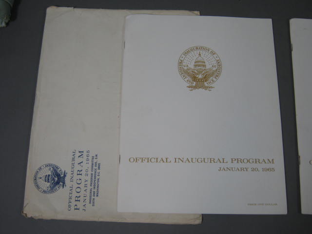 1965 Lyndon Johnson LBJ Inaugural Gala Gown Dress Signed Program Dinner Menu Lot 6