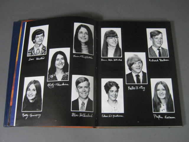 7 Vtg 1970s Vermont High School Champlain College Yearbooks Colchester Milton NR 15