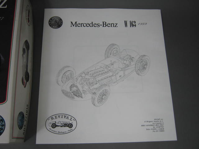 Revival Grand Prix 1947 Mercedes Benz Indy 1:20 Diecast Metal Model Kit In Box! 7
