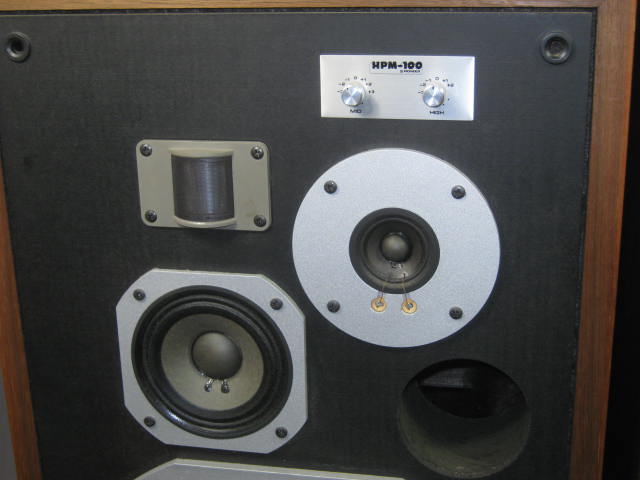 Vtg Pioneer HPM-100 Watt Version Floor Standing Stereo Audio Speakers NO RESERVE 1