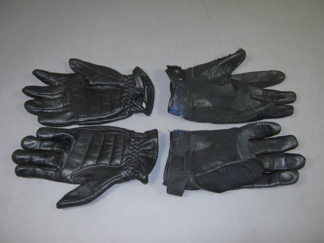 2 Helmets Zan Face Mask Harley Davidson Motorcycle Boots Gloves Safety Glasses + 12
