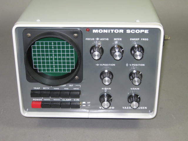 Vtg Yaesu YO-100 Ham Radio Monitor Scope Oscilloscope Meter W/ Manual Works NR! 1