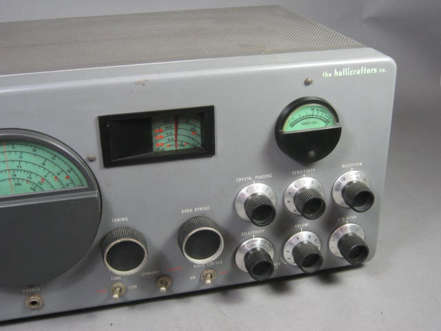 Vtg Hallicrafters SX-43 Shortwave Ham Radio Receiver Lights Up Receives Signals 2