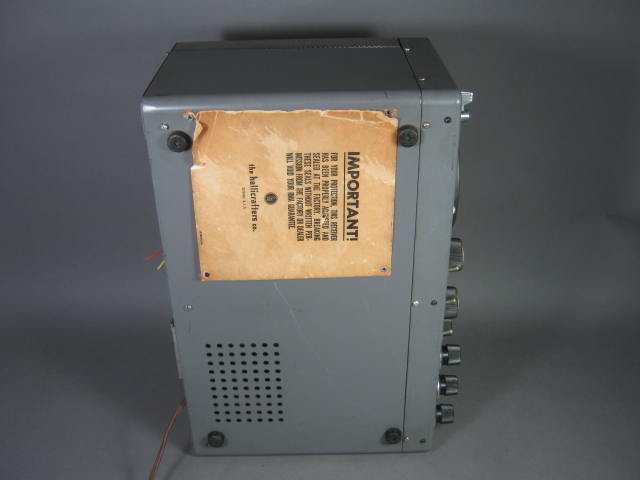 Vtg Hallicrafters SX-43 Shortwave Ham Radio Receiver Lights Up Receives Signals 11