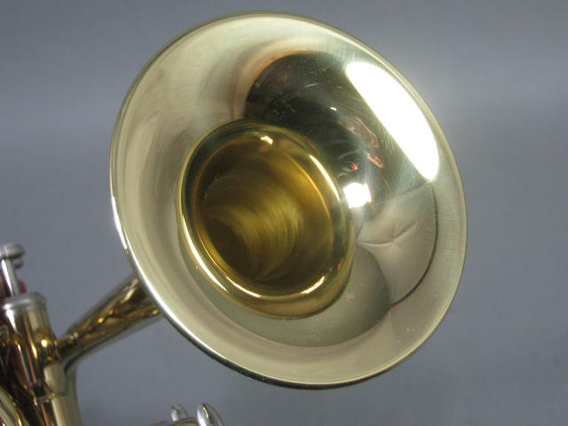 Berkeley Wind 4-Valve Piccolo Trumpet Horn W/ Mouthpiece Shoulder Strap + Case 8