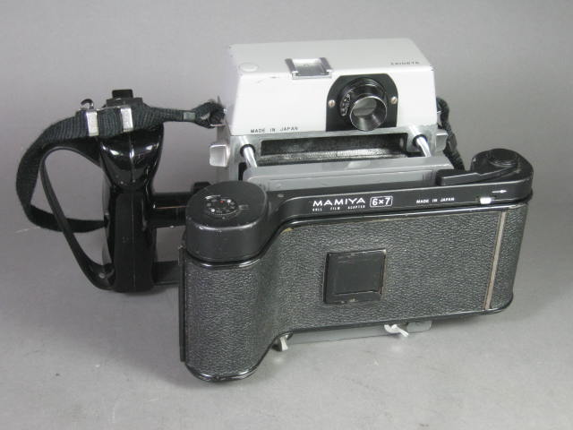 Vtg Mamiya Press Camera w/Bellows 6x7 Film Back Adapter Pistol Grip Graflex NR! 3