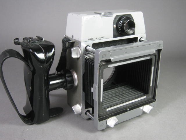 Vtg Mamiya Press Camera w/Bellows 6x7 Film Back Adapter Pistol Grip Graflex NR! 5