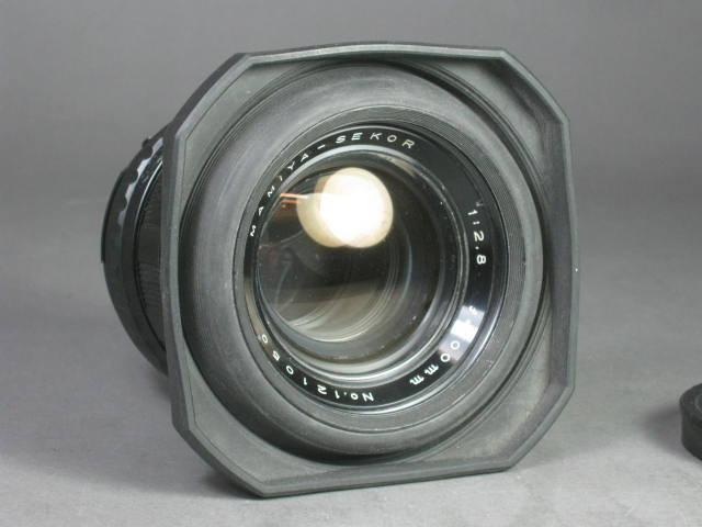 Mamiya-Sekor 100mm f/2.8 1:2.8 Press Camera Lens With Rubber Hood No Reserve! 1