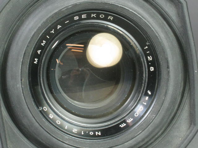 Mamiya-Sekor 100mm f/2.8 1:2.8 Press Camera Lens With Rubber Hood No Reserve! 2