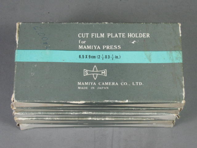 5 Mamiya Press Camera Cut Film Plate Holders 6.5x9cm 2.5x3.5" Orig Boxes No Res! 3