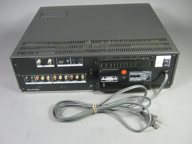 Sony SL-HF1000 Super Beta HiFi Stereo 4 Head VCR Video Cassette Player Recorder 5