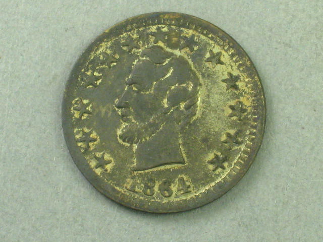 1864 Abraham Lincoln O.K. Civil War Presidential Campaign Token Coin Medal 3/4"