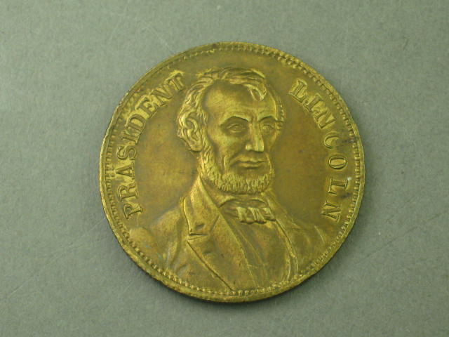 1864 President Abraham Lincoln Compositions Spiel - Marke Campaign Token Medal