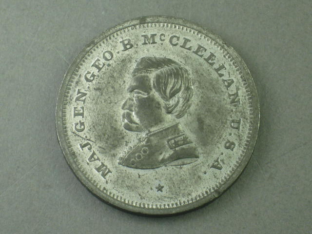 1864 Maj Gen George B McClellan Campaign Token Medal Coin The Hope Of Nation NR!