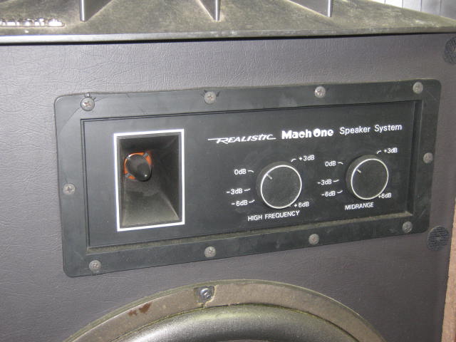 Vtg Pair Realistic Mach One 1 Liquid Cooled Stereo Horn Floor Speakers #40-4024 3
