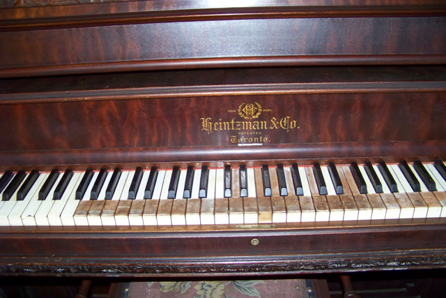 Antique Heintzman & Co Upright Grand Piano Pat March 1896 Toronto Canada + Bench 3