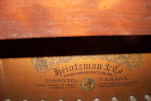 Antique Heintzman & Co Upright Grand Piano Pat March 1896 Toronto Canada + Bench 8