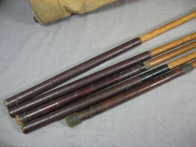 Wright & Ditson Hickory Wood Shaft St Andrews Mashie Mid-Iron Driver Set Putter 1