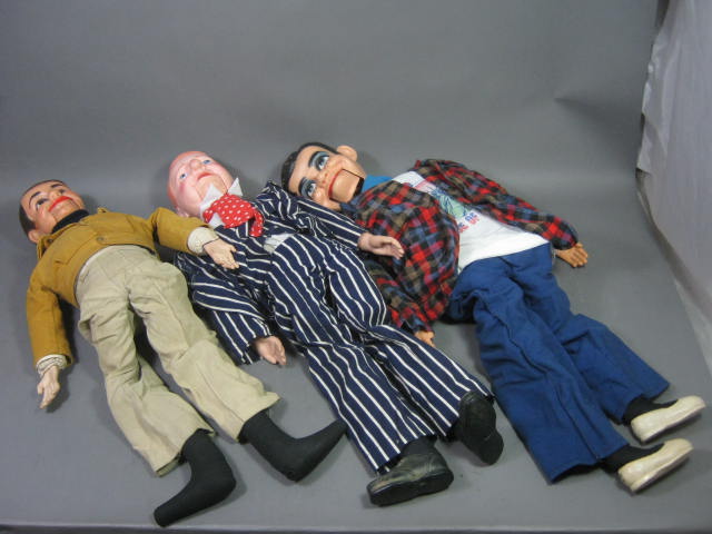 3 Vtg Ventriloquist Dummy Puppet Dolls Lot 1980 Eegee Co. W.C. Fields NO RESERVE 1